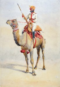 Sowar, a Bikaniri tevehadtest, illusztrációja az „India hadseregeihez”, G.F. őrnagy. MacMunn, 1911-ben, 1908-ban jelent meg
